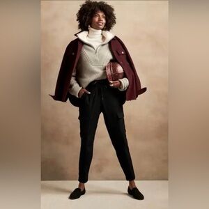 Banana Republic Sport Black Pocket Night Out Work Pant Small